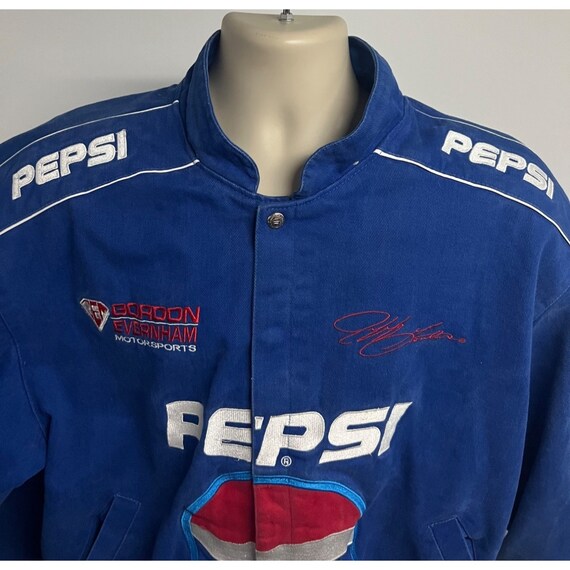 Jeff Gordon Vintage Nascar Pepsi Snap Front Blue … - image 4
