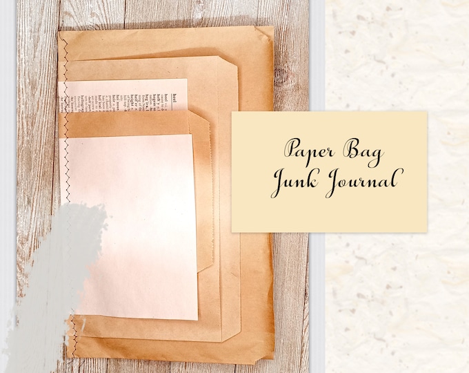 Empty Paper Bag Journal, Blank Junk Journal Ready for You to Fill