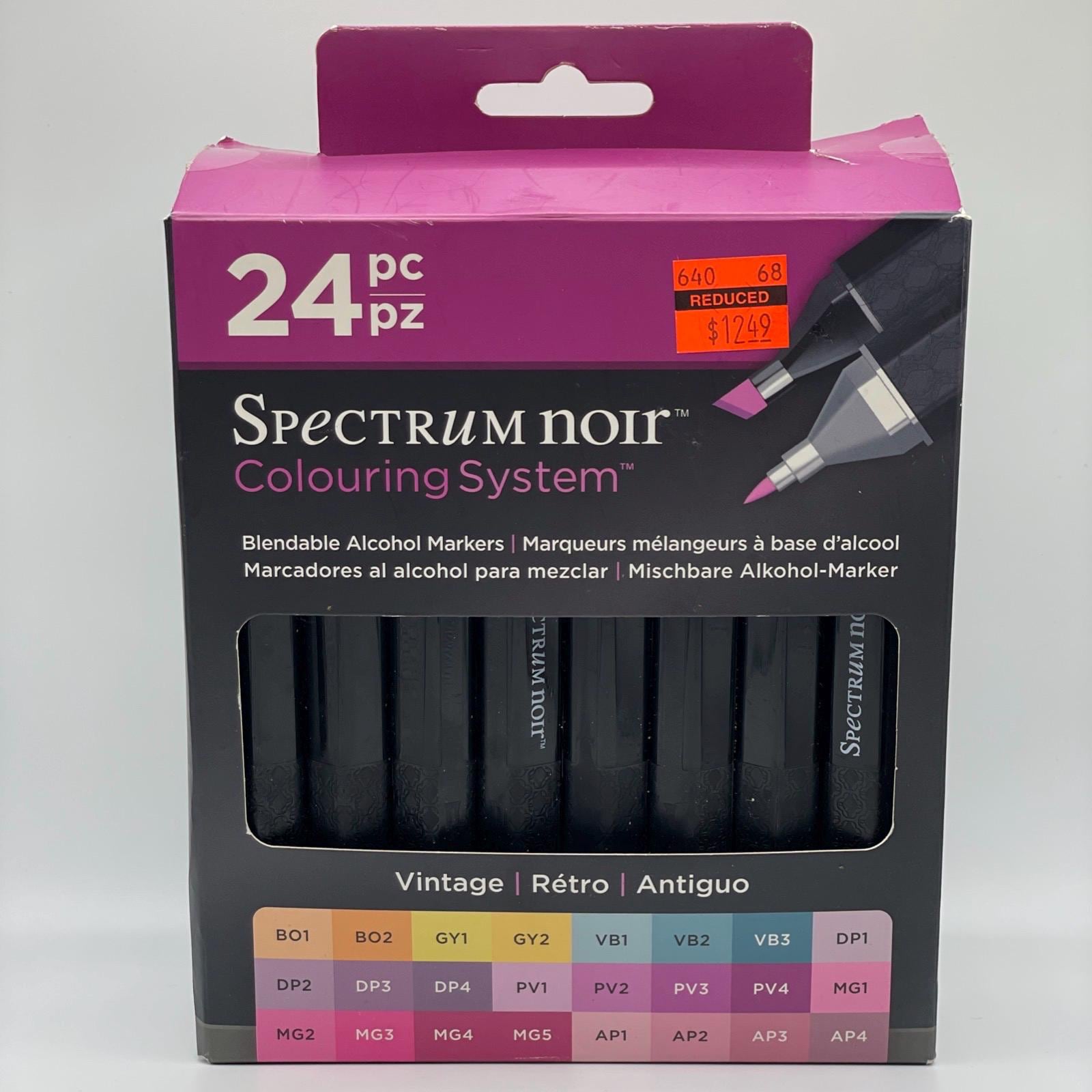 New NOS 24 Triblend Alcohol Markers Vintage Coloring Pens Blending