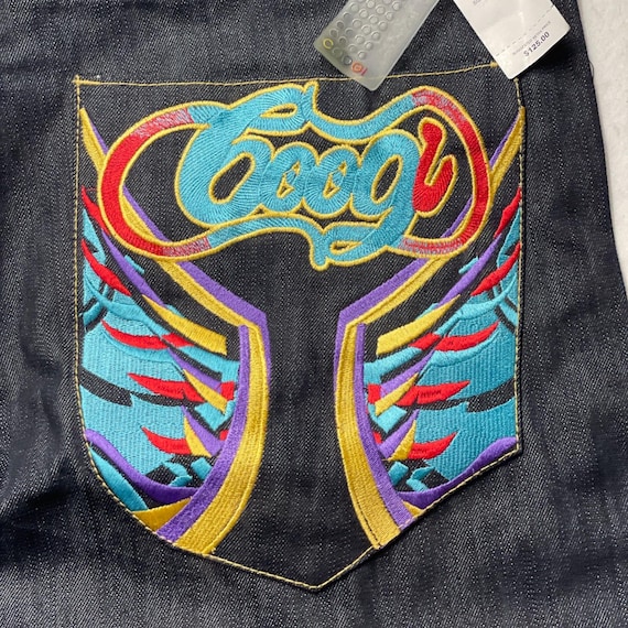 New NWT VTG Coogi Jeans Sz 40 Y2k Baggy Embroidered Dragon Hip Hop