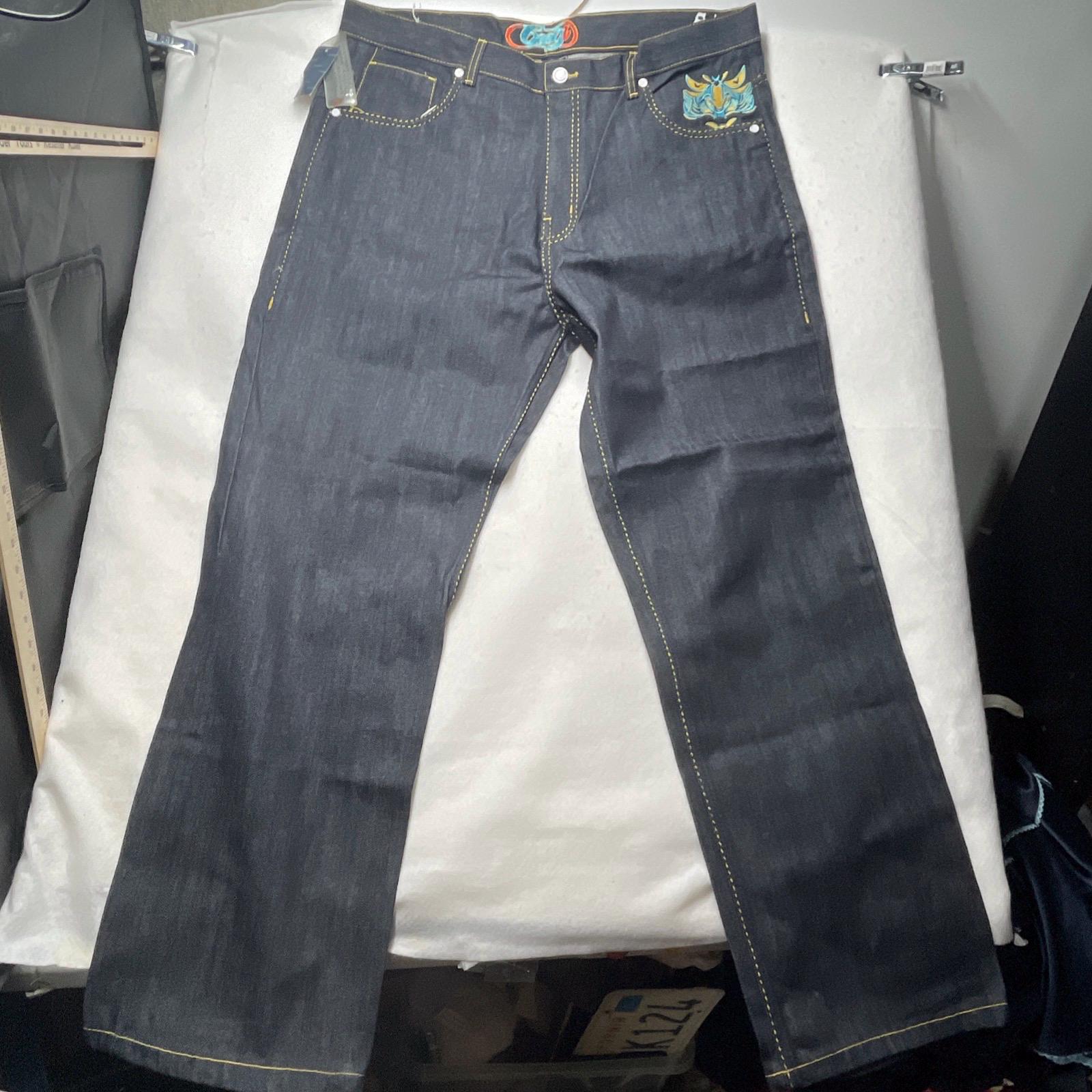New NWT VTG Coogi Jeans Sz 40 Y2k Baggy Embroidered Dragon Hip Hop  display picture 1