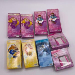 Lot de mini miniatures Zuru Disney Princess Belle fée clochette Elsa Blanche-Neige