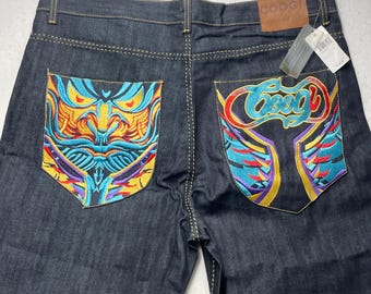 Coogi Vintage Colorful Jeans 44x35 - Etsy