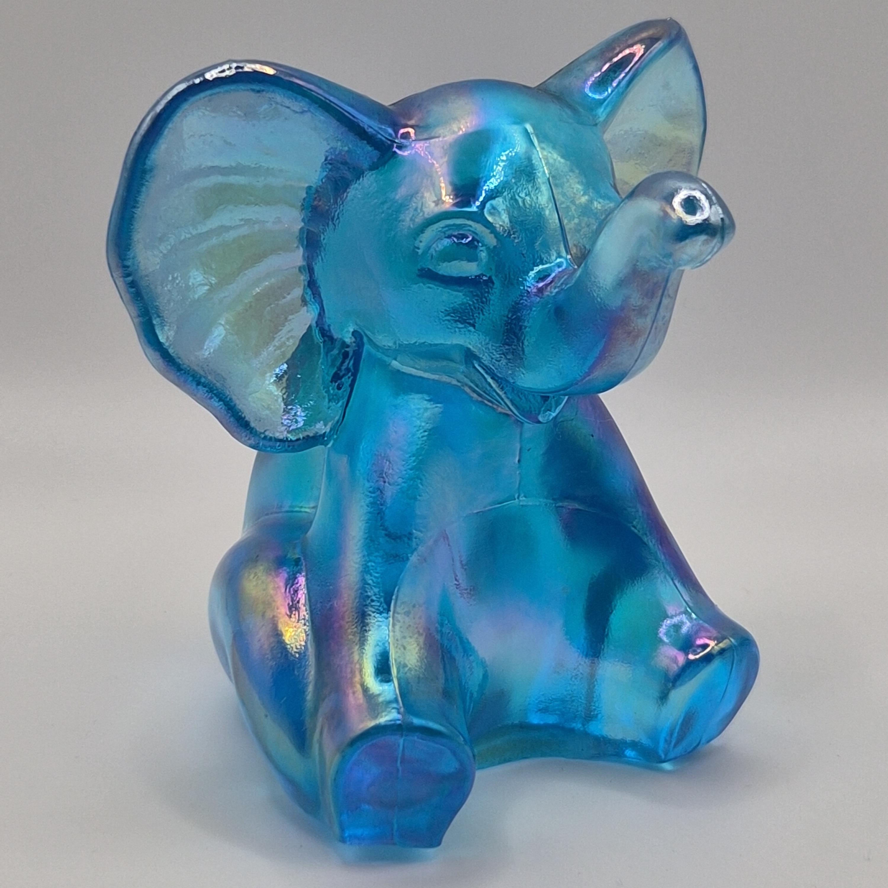 Fenton Glass Elephants - Etsy