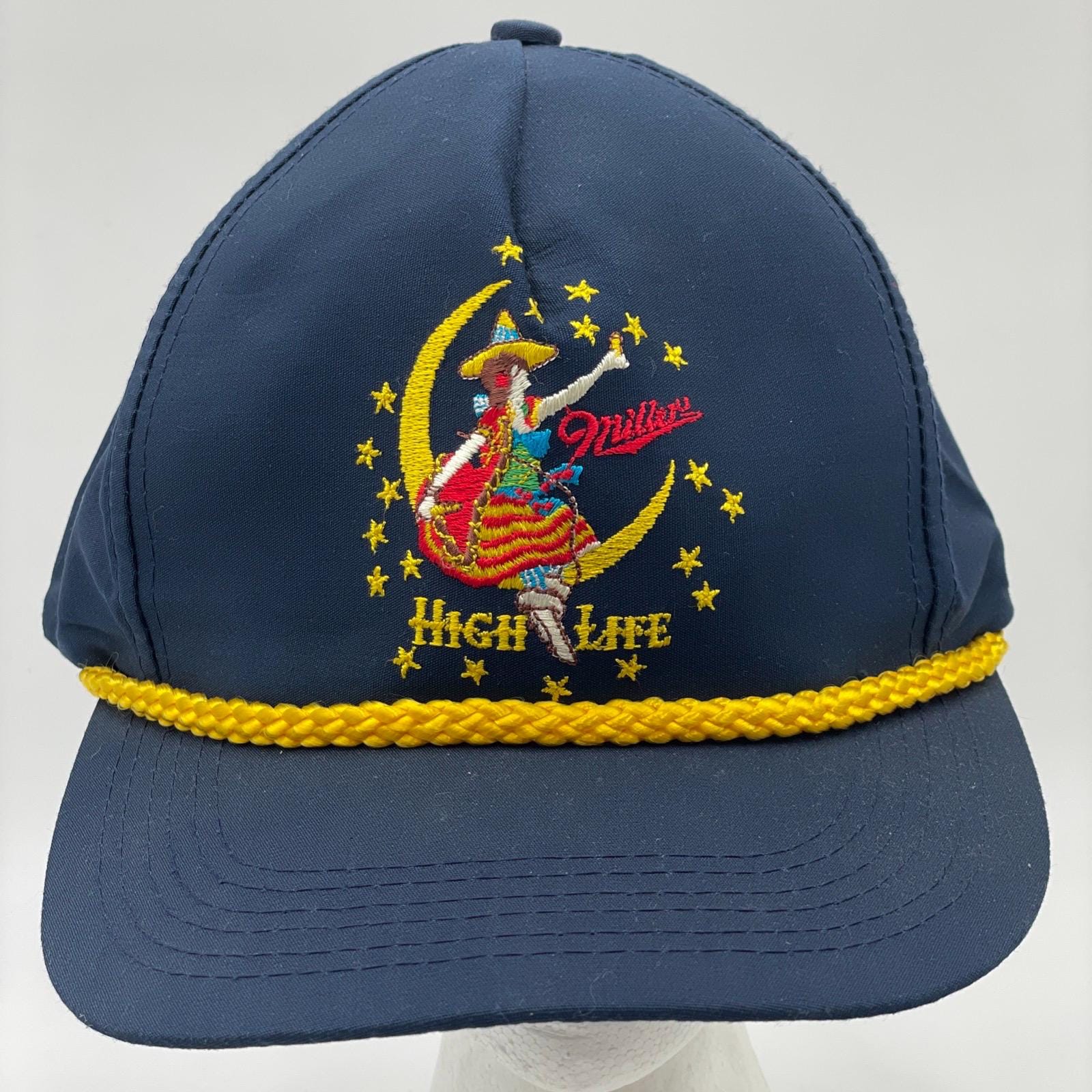 thumbnail image 2 of Blue Denim Snapback Trucker Cap With Embroidered Logo Miller 2 of 10