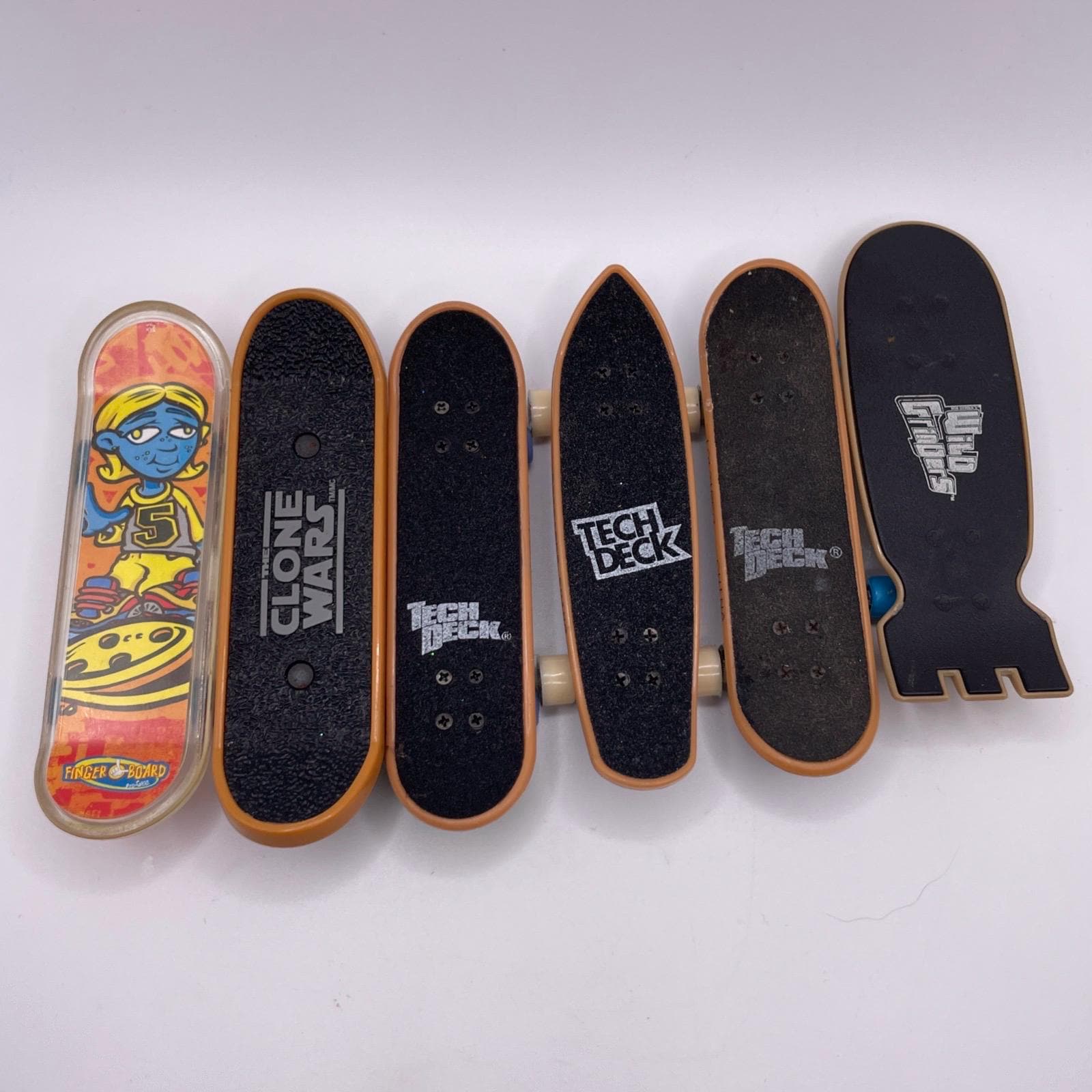 6 Vintage 90s Y2K Finger Boards Skateboards Tech Deck Wild Grind