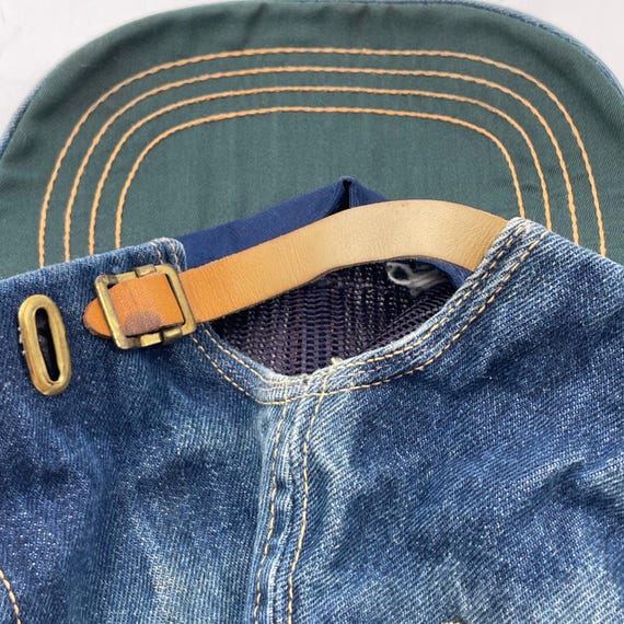 Buy Levis VTG 70s Denim Trucker Hat Cap Leather Patch Strapback