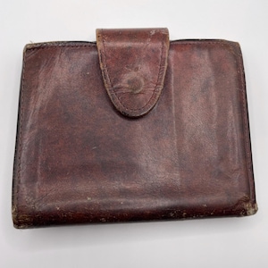 Monedero vintage Rolfs de piel de vacuno auténtica para mujer, color marrón, EE. UU.