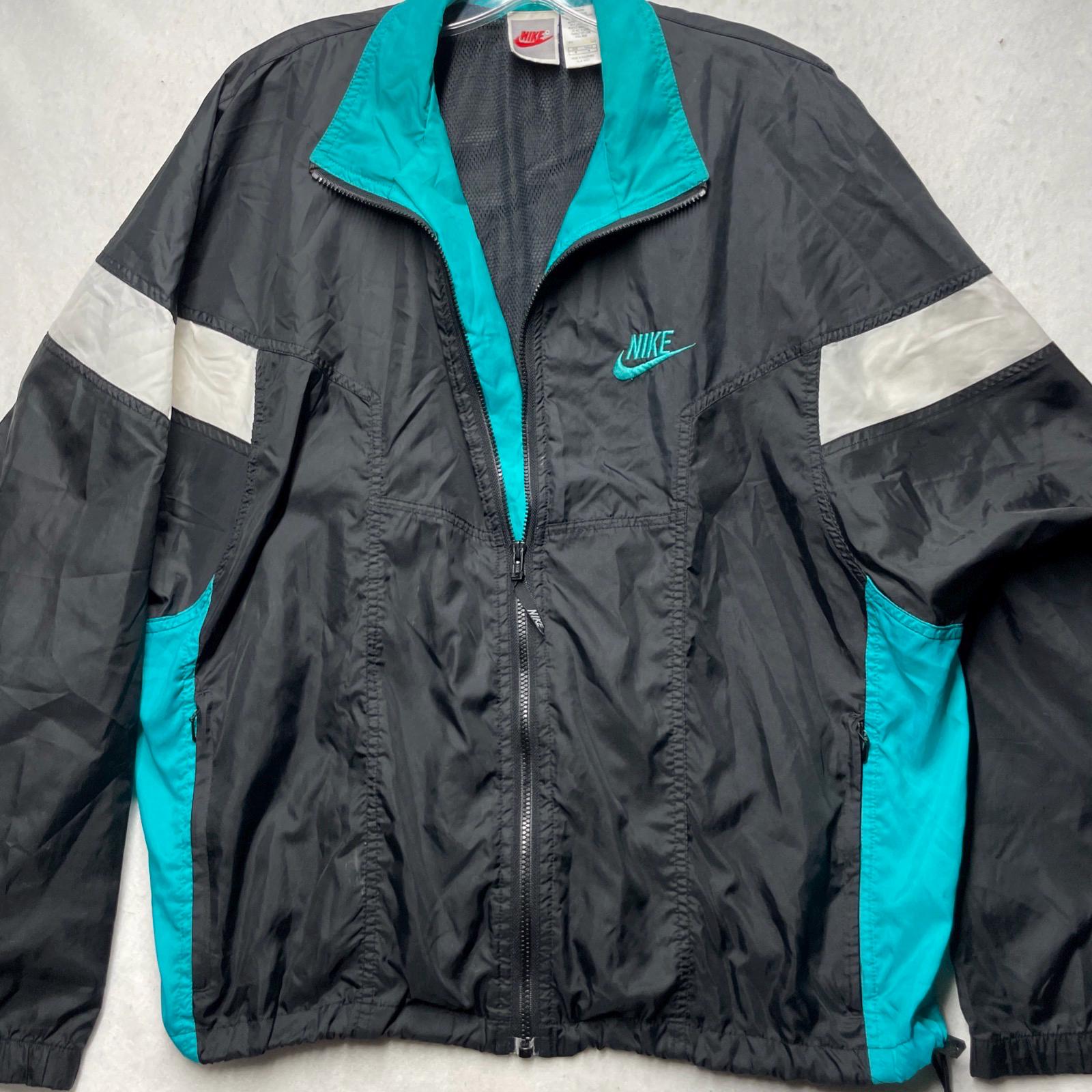 トップス 90s NIKE Fade Track Jacket Large 90s Nike International Faded Color Block Windbreaker
