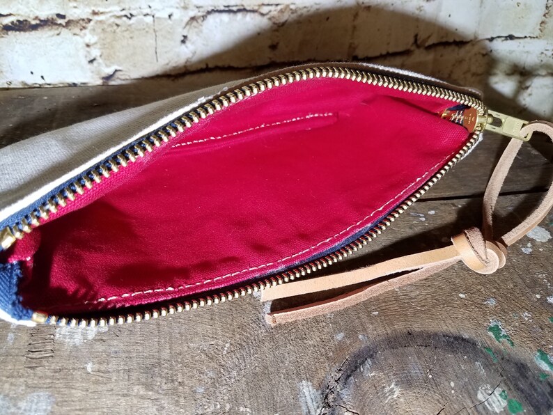 Heavy Duty Duck Canvas Zipper Pouch Made in USA Etsy