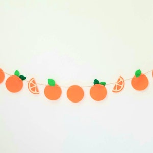 Orange Cutie Filz Girlande Banner Bunting SommerMantel Dekoration BabyParty Geburtstag Party Dekor