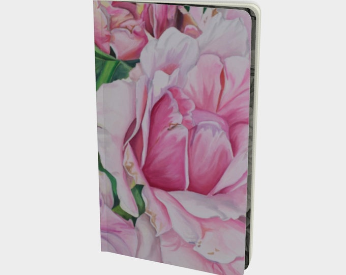 Pink Floral Notebook - Watercolor Painting on Note book