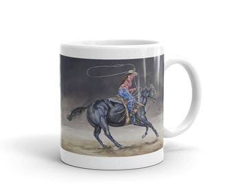 Cowgirl Roping Mug