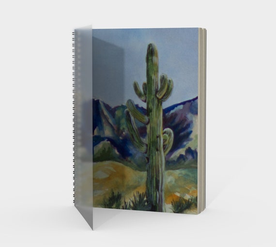 Watercolor Paper Custom Sketchbook Cactus , Sketch Art Book, Drawing Book  Cover, Drawing Art Book, Drawing Cover Art, Cute Sketchbook 
