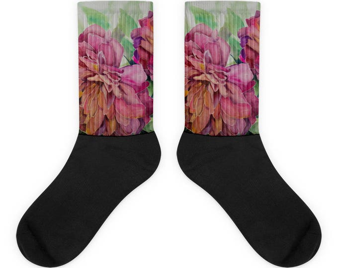 Two Flowers Socks