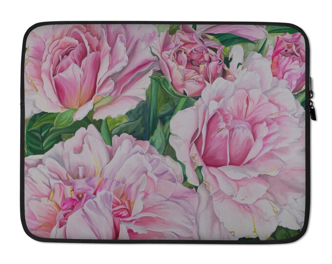 Laptop Sleeve - watercolor floral design