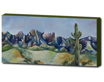 ART PRINT - FREE shipping- Desert Cactus, Southwest, cacti, Watercolor