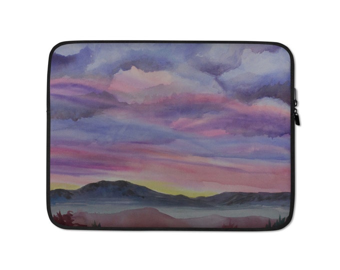 Laptop Sleeve - watercolor desert sunset