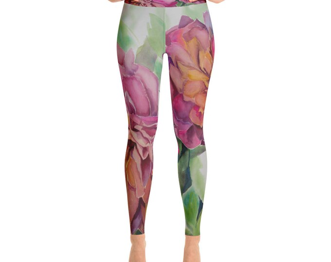 Two Flowers Yoga Leggings