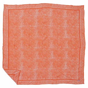 Large 39" Hand Dyed Batik Bandana, 100% Soft Cotton Voile, Golden, Peach, Pink, Oversized, Grande, XL, Festival, Cowgirl, Chemo Scarf Gift