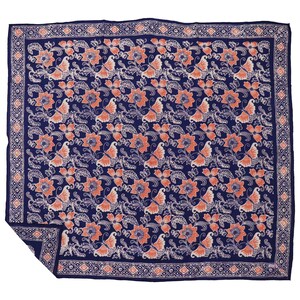 Large 39" Hand Dyed Batik Bandana, 100% Soft Cotton, Passion Flutter