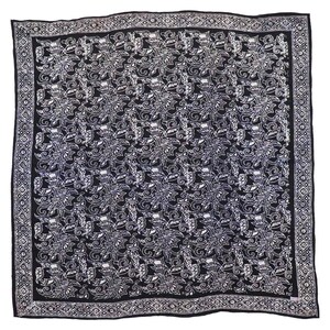 Large 39" Hand Dyed Batik Bandana, 100% Soft Cotton, Wings, Blue, Navy, White, Aqua, Men, Festival, Cowgirl, Chemotherapy, Chemo Scarf Gift
