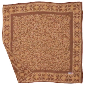 Hand Dyed Batik Bandana, 100% Soft Cotton, Mocha Perfection, Brown, Tan , Square Scarf, Head Wrap, Travel, Garden, Unique Gifts, Holiday