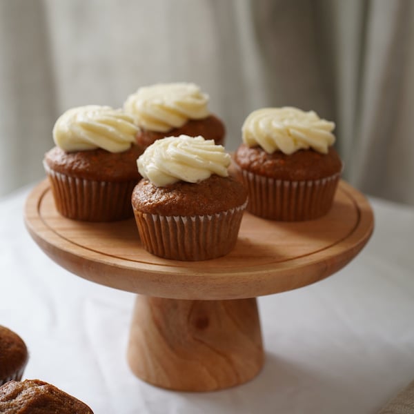 Mahogany Wood Cake Stand Medium Size, Farmhouse Decor Bake Stand, Cupcakes Tray, Birthday Dessert Plate, Dessert Table, Donut Decoration