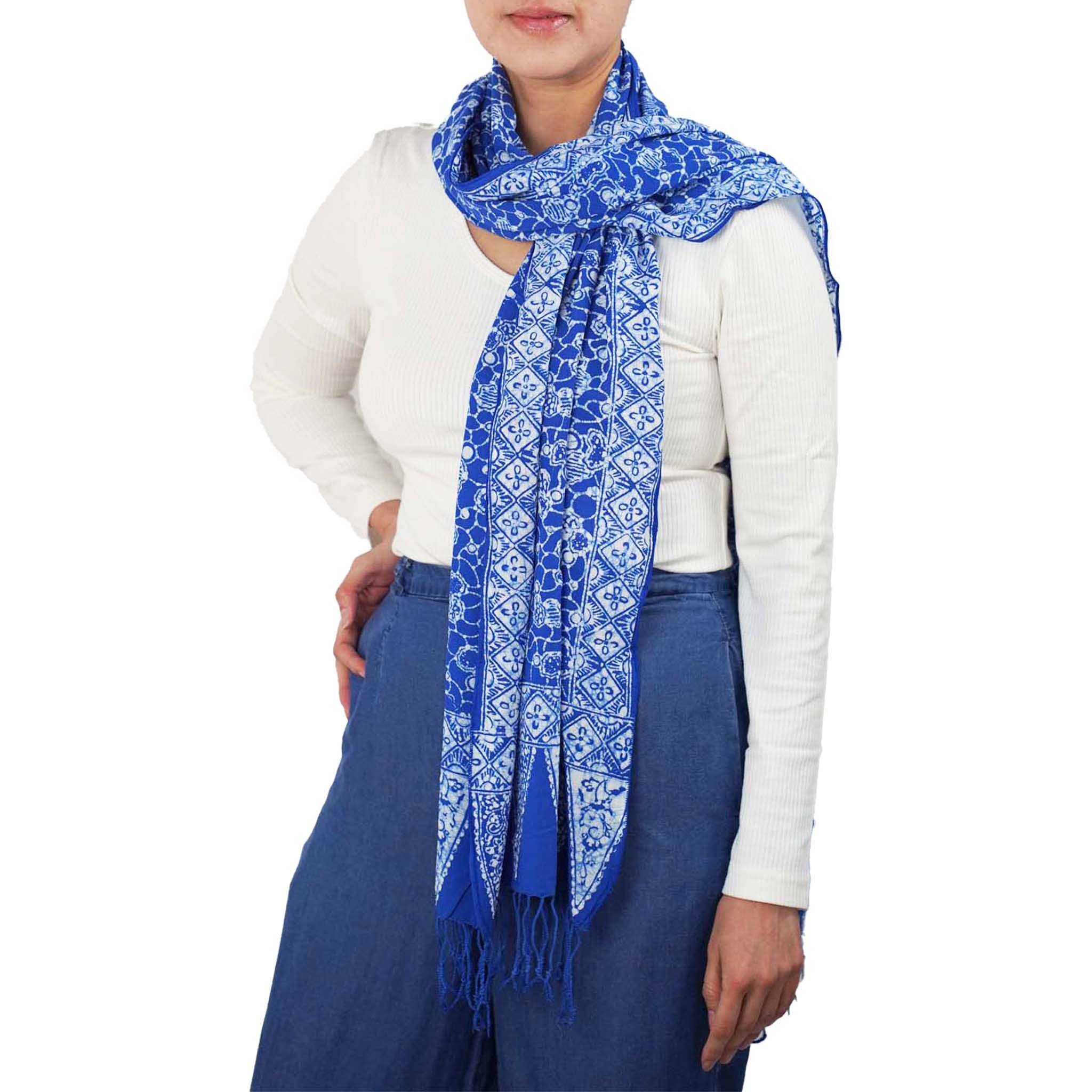 Hotel Kalinga Men's Babushka Scarf Asian Cotton Scarf