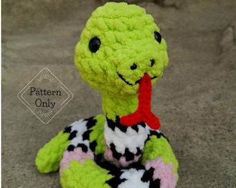 PATTERN/INSTRUCTIONS Snake, Snake Pattern, Crochet Snake | Snake Crochet Pattern, Amigurumi, PDF Crochet Pattern, Amigurumi Pattern