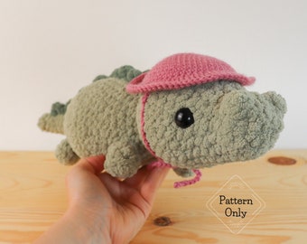 PATRÓN/INSTRUCCIONES Cocodrilo, Patrón Amigurumi, Patrón Cocodrilo, Patrón Cocodrilo Crochet, Patrón Animal, Patrón Crochet PDF