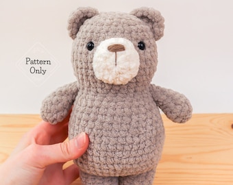 PATTERN/INSTRUCTIONS Bear, Amigurumi Bear Pattern, Teddy Bear Pattern, Crochet Bear Pattern, Animal pattern, Amigurumi, PDF Crochet Pattern
