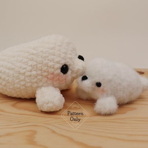 PATTERN/INSTRUCTIONS Seal, Amigurumi Pattern, Baby Seal Pattern, Crochet Seal Pattern, Animal pattern, Amigurumi, PDF Crochet Pattern