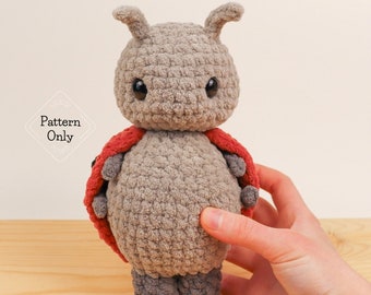 WZÓR/INSTRUKCJE Biedronka, Wzór Amigurumi na biedronkę, Wzór na biedronkę, Wzór na szydełkową biedronkę, Amigurumi Bug, Wzór na szydełkową wersję PDF