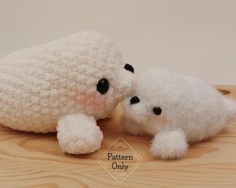 PATTERN/INSTRUCTIONS Seal, Amigurumi Pattern, Baby Seal Pattern, Crochet Seal Pattern, Animal pattern, Amigurumi, PDF Crochet Pattern