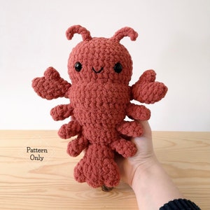 PATTERN/INSTRUCTIONS Lobster, Amigurumi Pattern, Lobster Pattern, Crochet Lobster Pattern,  Animal pattern, PDF Crochet Pattern