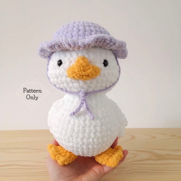 PATROON/INSTRUCTIES Eend, Amigurumi Patroon, Eend Patroon, Gehaakt Eend Patroon, Dierenpatroon, Amigurumi, PDF Haakpatroon