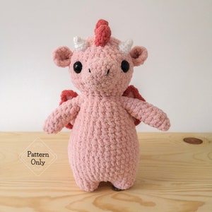 PATTERN/INSTRUCTIONS Dragon, Amigurumi Pattern, Dragon Pattern, Crochet Dragon Pattern, Animal pattern, Amigurumi, PDF Crochet Pattern