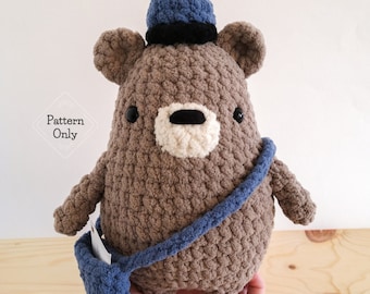 PATTERN/INSTRUCTIONS Bear, Amigurumi Pattern, Bear Pattern, Crochet Bear Pattern, Animal pattern, Amigurumi, PDF Crochet Pattern