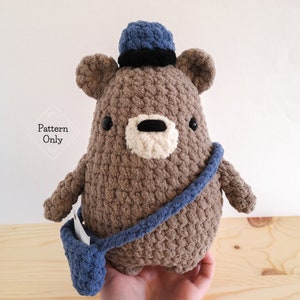 PATTERN/INSTRUCTIONS Bear, Amigurumi Pattern, Bear Pattern, Crochet Bear Pattern, Animal pattern, Amigurumi, PDF Crochet Pattern