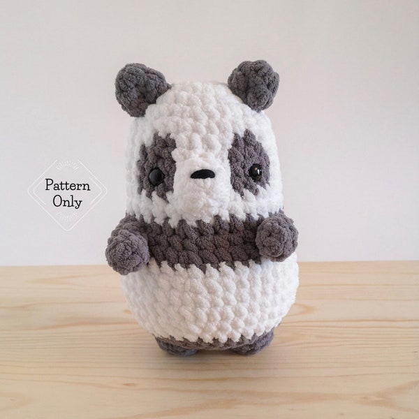 PATTERN/INSTRUCTIONS Panda, Amigurumi Pattern, Panda Pattern, Crochet Panda Pattern, Animal pattern, Amigurumi, PDF Crochet Pattern