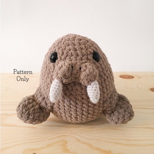 PATTERN/INSTRUCTIONS Walrus, Amigurumi Pattern, Walrus Pattern, Crochet Walrus Pattern, Animal pattern, Amigurumi, PDF Crochet Pattern