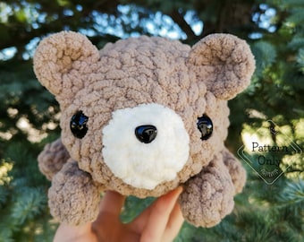 PATTERN/INSTRUCTIONS Bear, Bear Pattern, Bear Crochet Pattern, Crochet Pattern, Amigurumi, Amigurumi Pattern, PDF Crochet Pattern