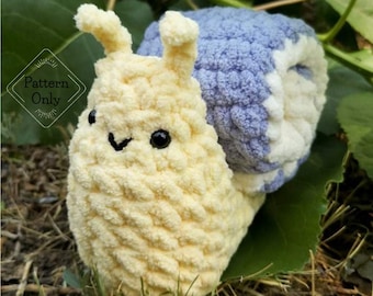 PATTERN/INSTRUCTIONS Snail, Snail Pattern, Shelley the Snail, Snail Crochet Pattern, Amigurumi, PDF Crochet Pattern, Amigurumi Pattern
