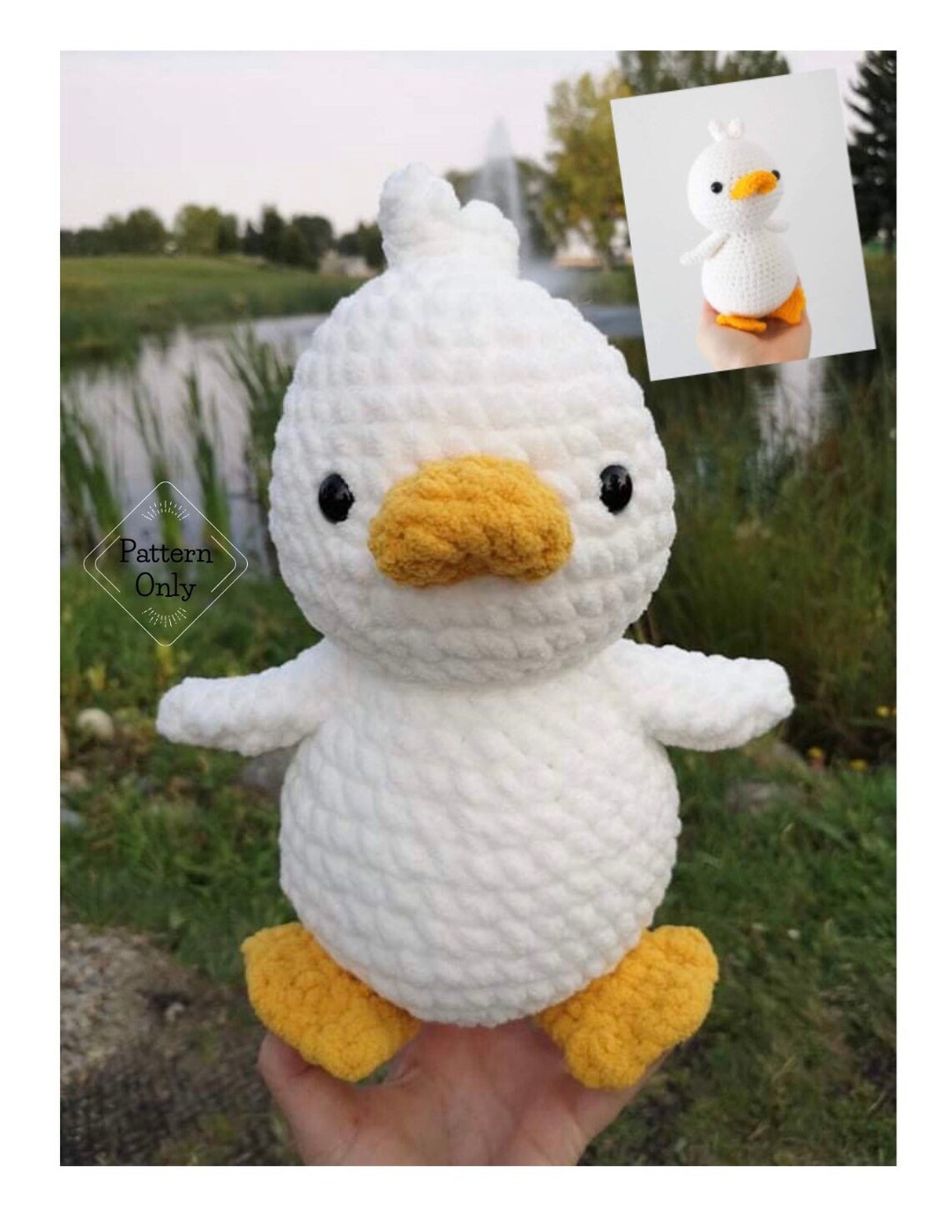 PATTERN/INSTRUCTIONS Duck Crochet Duck Duck Pattern Duck - Etsy