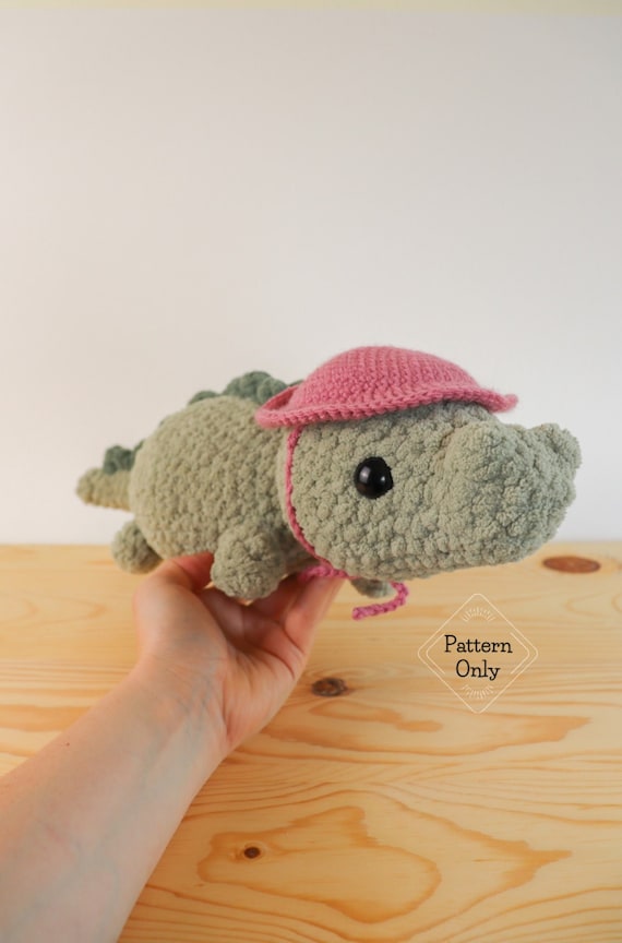 PATTERN/INSTRUCTIONS Crocodile, Amigurumi Pattern, Crocodile Pattern, Crocodile Crochet Pattern, Animal pattern, PDF Crochet Pattern