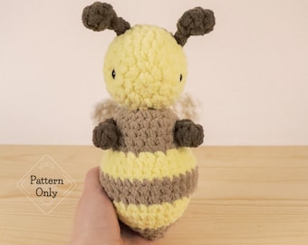 PADRÃO/INSTRUÇÕES Abelha, Padrão de Amigurumi, Padrão de Abelha, Padrão de Abelha de Crochê, Abelha de Crochê, Padrão de Animal, Amigurumi, Padrão de Crochê em PDF