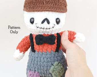 PATTERN/INSTRUCTIONS Skeleton, Low-Sew Pattern, Amigurumi Pattern, Skeleton Pattern, Halloween Crochet Pattern, PDF Crochet Pattern