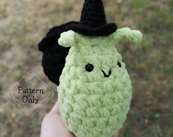 PATTERN/INSTRUCTIONS Snail, Snail Crochet Pattern, Witch Pattern, Witch Amigurumi, Halloween Pattern, Amigurumi, PDF Crochet Pattern