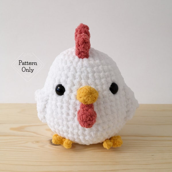 PATTERN/INSTRUCTIONS Chicken, Amigurumi Pattern, Chicken Pattern, Crochet Chicken Pattern, Animal pattern, Amigurumi, PDF Crochet Pattern